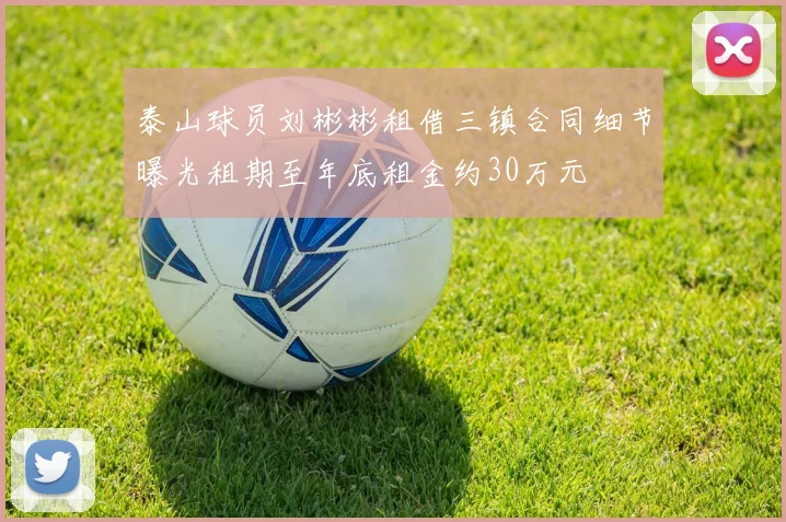 泰山球员刘彬彬租借三镇合同细节曝光租期至年底租金约30万元